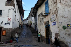 Cobblestone streets of Cuzco